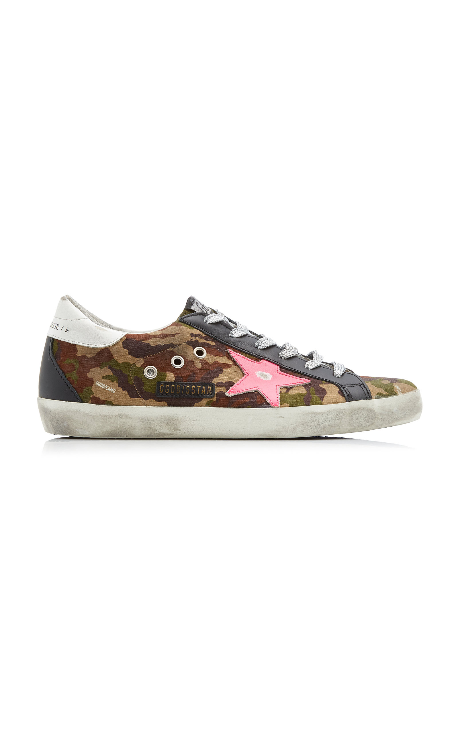 Golden Goose - Women's Superstar Camo Leather Sneakers - Green - IT 40 - Moda Operandi | Moda Operandi (Global)