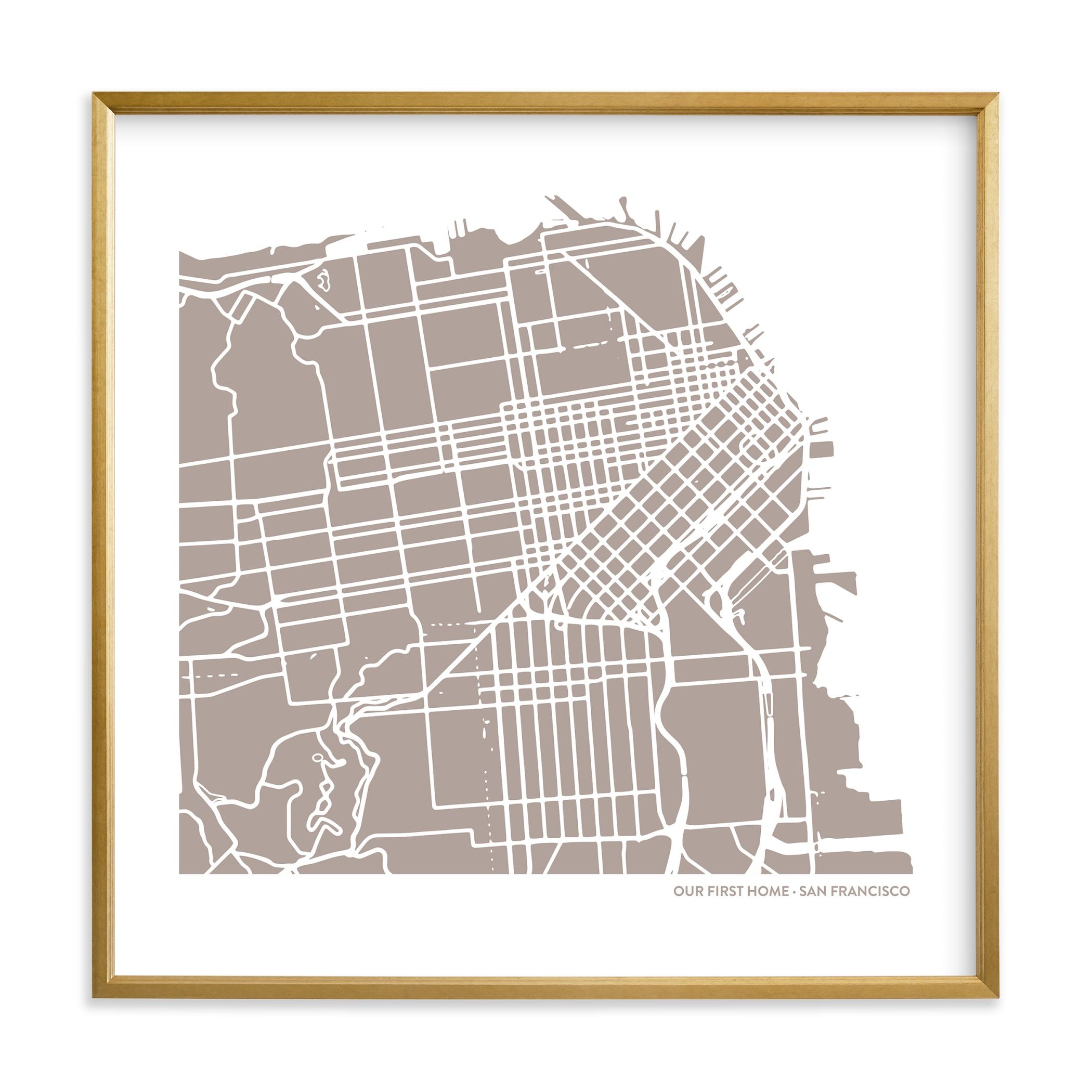 "Custom Filled Map Art" - Map Digital Art by Minted. | Minted