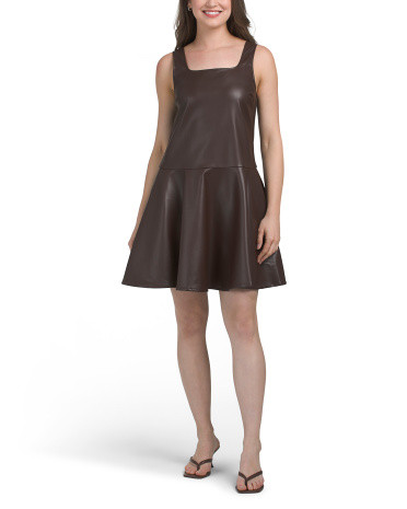 Faux Leather Mini Dress | TJ Maxx