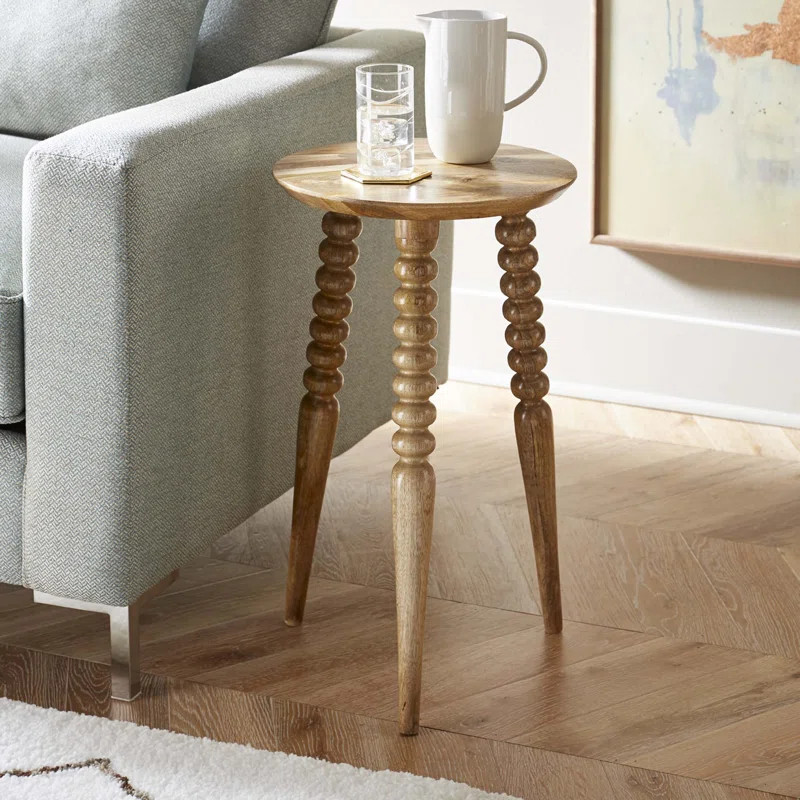 Lessing 23.5'' Tall Solid Wood 3 Legs End Table | Wayfair North America