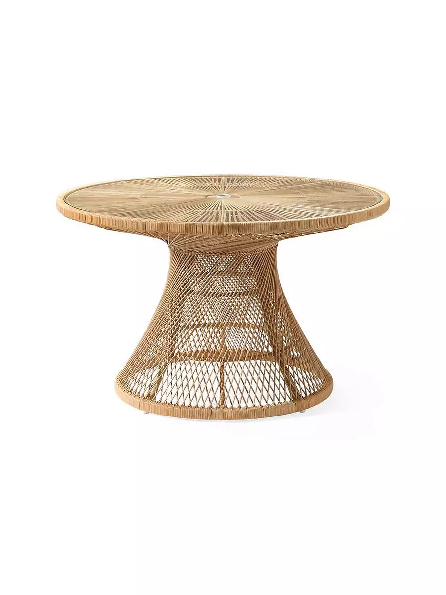 Blithedale Dining Table with Umbrella Hole | Serena and Lily