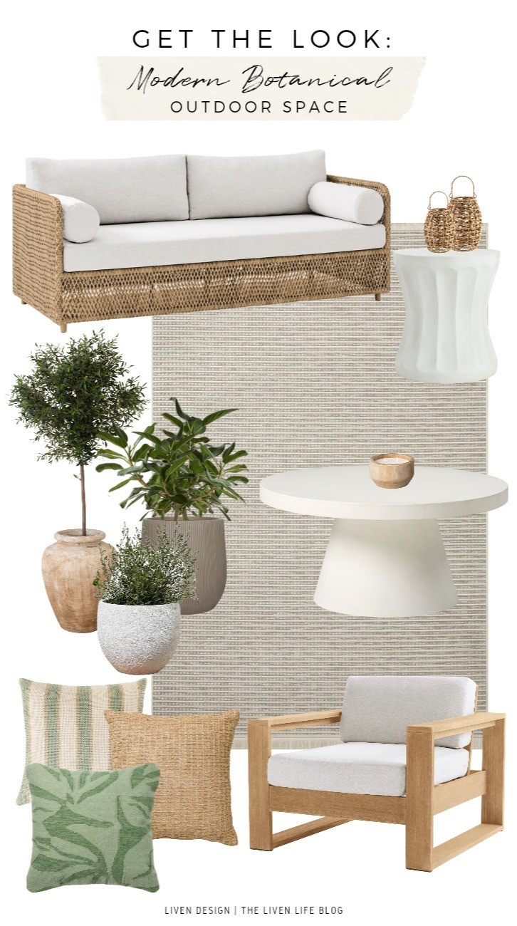 Outdoor patio decor. Outdoor patio sofa. Patio lounge chairs. Outdoor rug. Neutral patio decor. Outdoor pillows. Planters. Outdoor coffee table. Outdoor side accent table 

 #LTKSeasonal #LTKHome #LTKSaleAlert