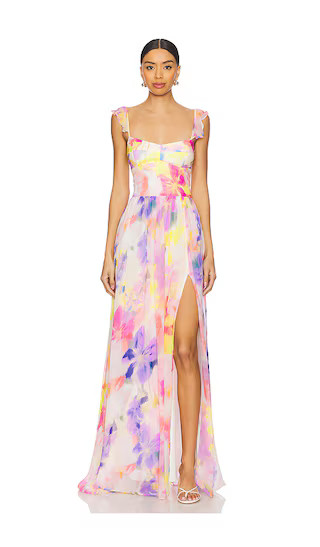 Amanda Uprichard Terrassa Maxi in Pink,Purple. - size M | Revolve Clothing (Global)