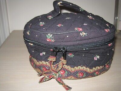 Vintage Vera Bradley Petitpoint Travel Cosmetic Makeup Jewelry Bag Large Mint | eBay US