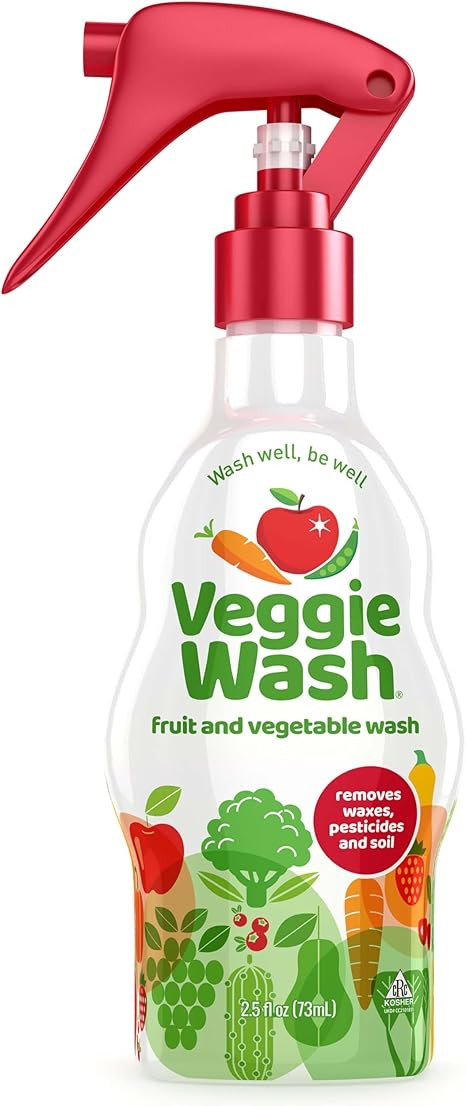 Veggie Wash Natural Fruit and Vegetable Wash, 2.5 fl. Oz. Spray | Amazon (US)