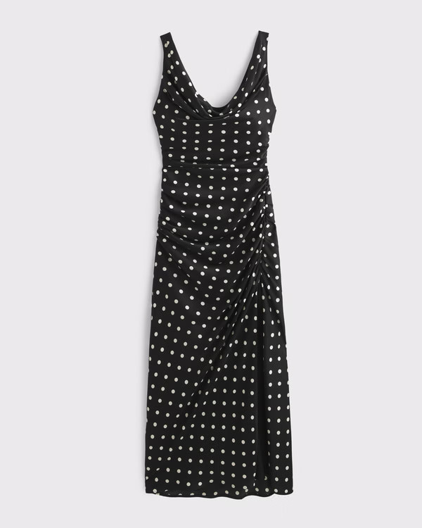 Cowl Neck Draped Maxi Dress | Abercrombie & Fitch (UK)