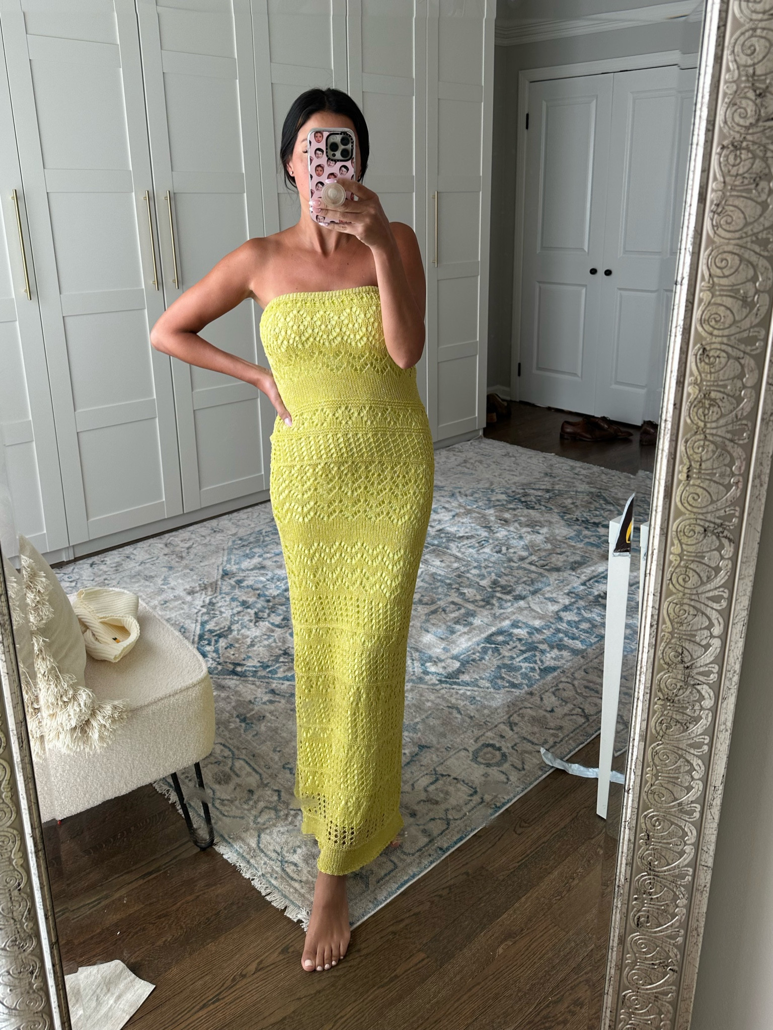 chinese dress ladies Revolve Tularosa Berkley Yellow Crochet Lace Long Sleeve Dress Womens   Becky Park