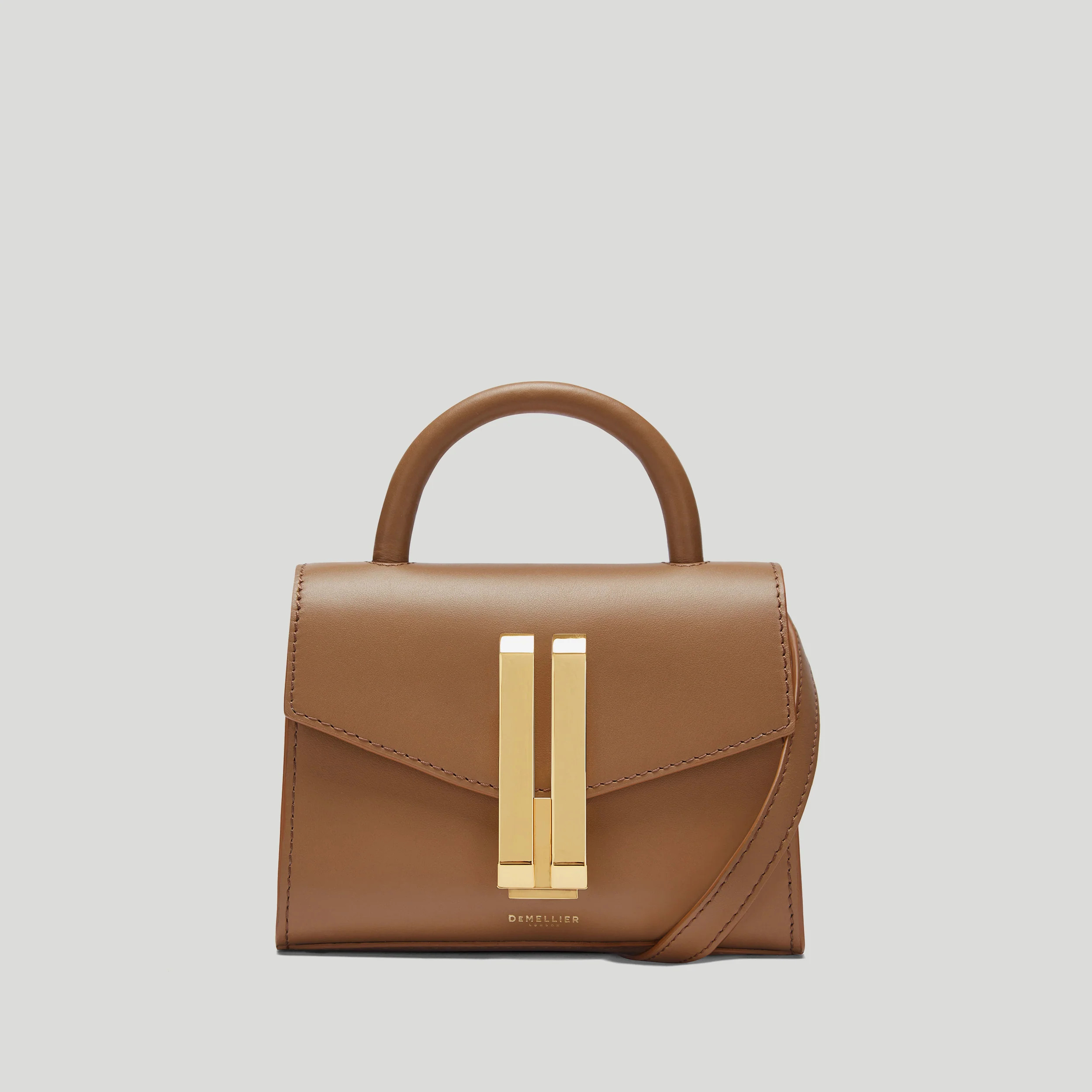DeMellier The Nano Montreal in Deep Toffee Smooth Leather Mini & Nano bag | DeMellier