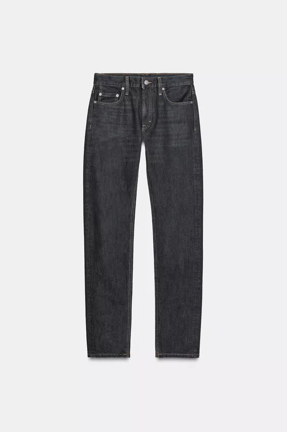 ZW COLLECTION FULL LENGTH MID-WAIST JEANS | Zara UK