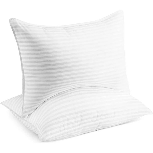 Beckham Hotel Collection Luxury Linens Down Alternative Pillows for Sleeping, King, 2 Pack | Walmart (US)