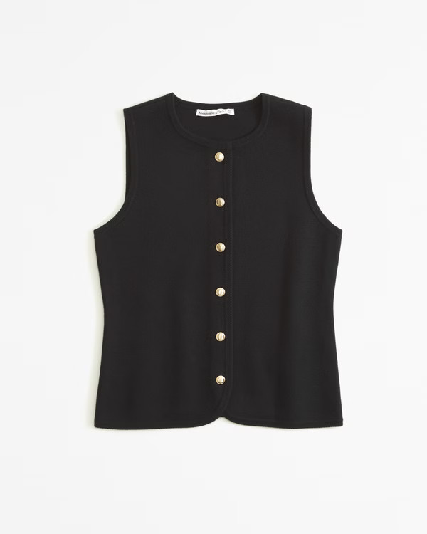 The A&F Mara Crew Sweater Vest | Abercrombie & Fitch (US)