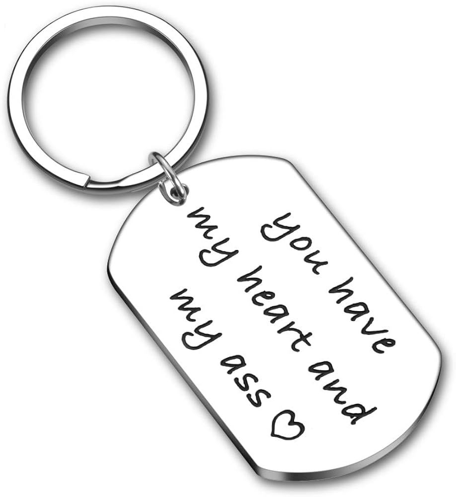 Valentines Day Gift Keychain for Husband Boyfriend From Girlfriend Wife Anniversary Birthday Gift... | Amazon (US)