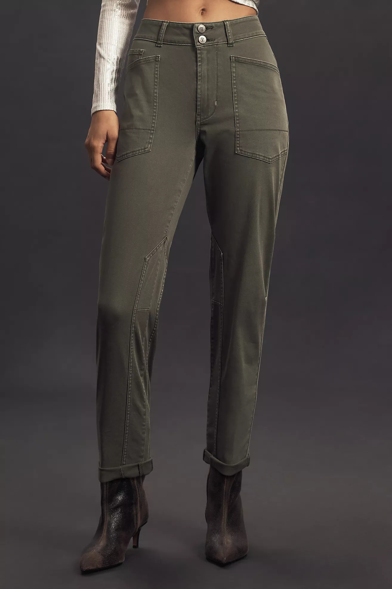 The Wanderer Mid-Rise Relaxed-Leg Pants by Pilcro | Anthropologie (US)