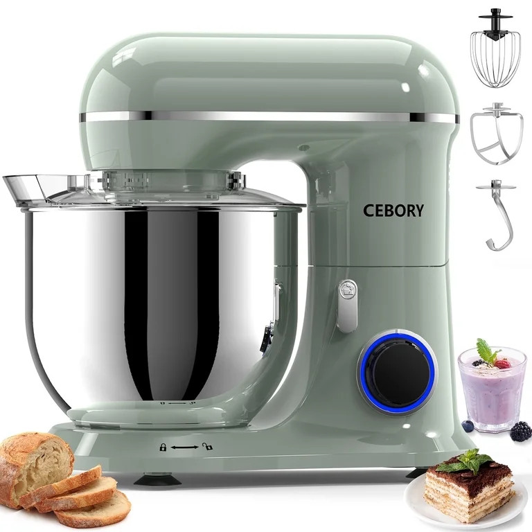 CEBORY 3-IN-1 Stand Mixer, 6.5 QT Tilt-Head 10-Speed Food Mixer, Kitchen Electric Mixer with Doug... | Walmart (US)