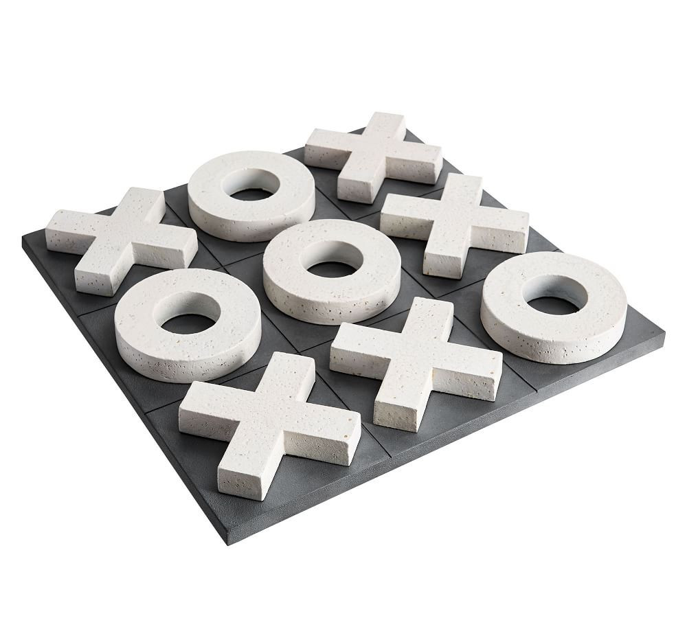 Oversized Faux Stone Tic Tac Toe Game | Pottery Barn (US)