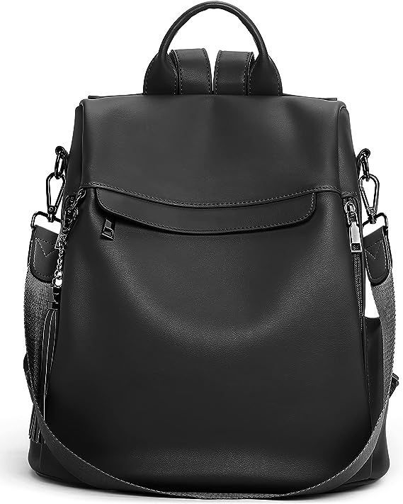 Telena Travel Backpack Purse for Women, PU Leather Anti Theft Large, Ladies Shoulder Fashion Bags | Amazon (US)