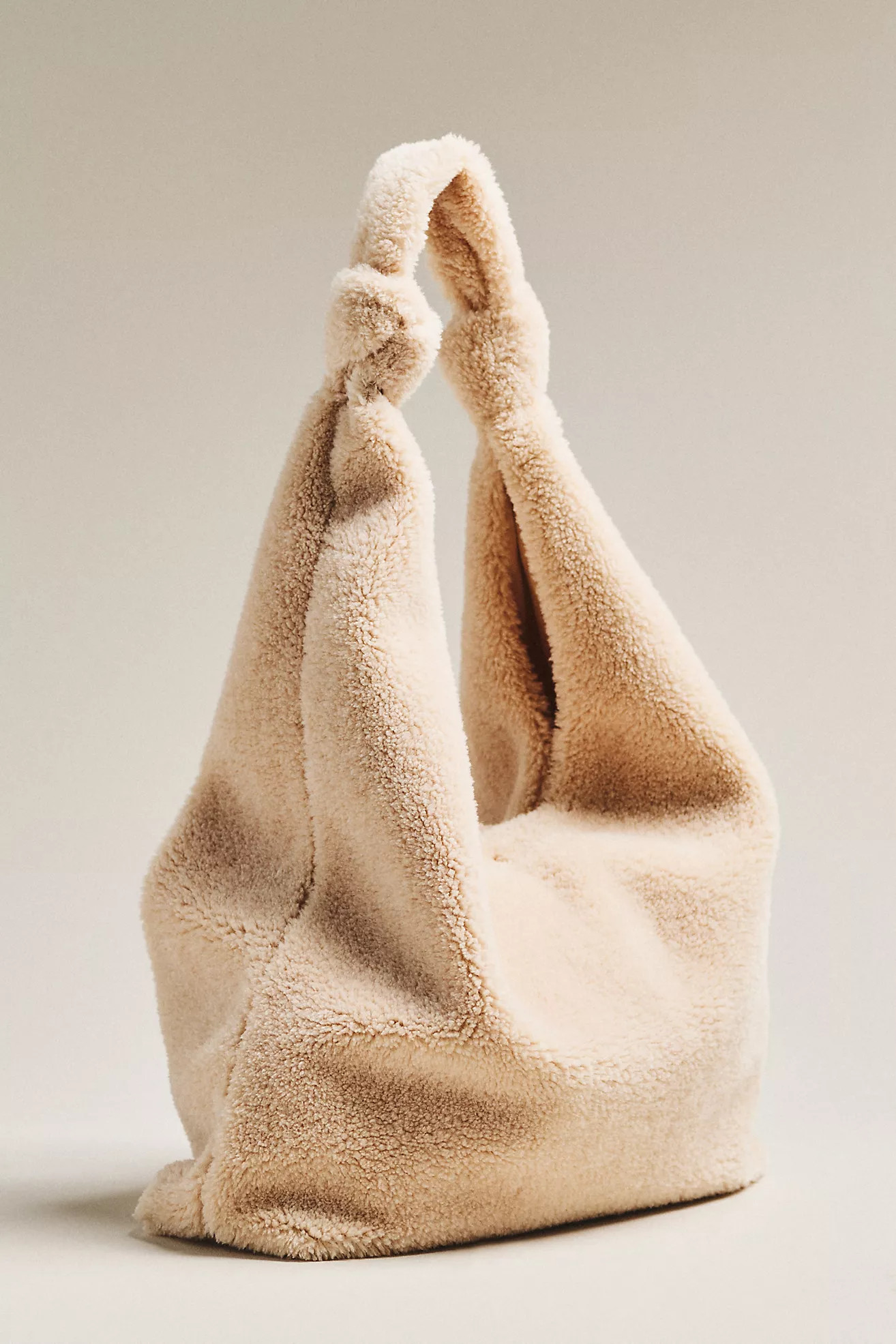 The Love Knot Slouchy Bag: Sherpa Fleece Edition | Anthropologie (US)