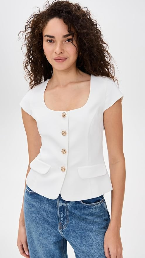 Amanda Uprichard Women's Kya Top | Amazon (US)