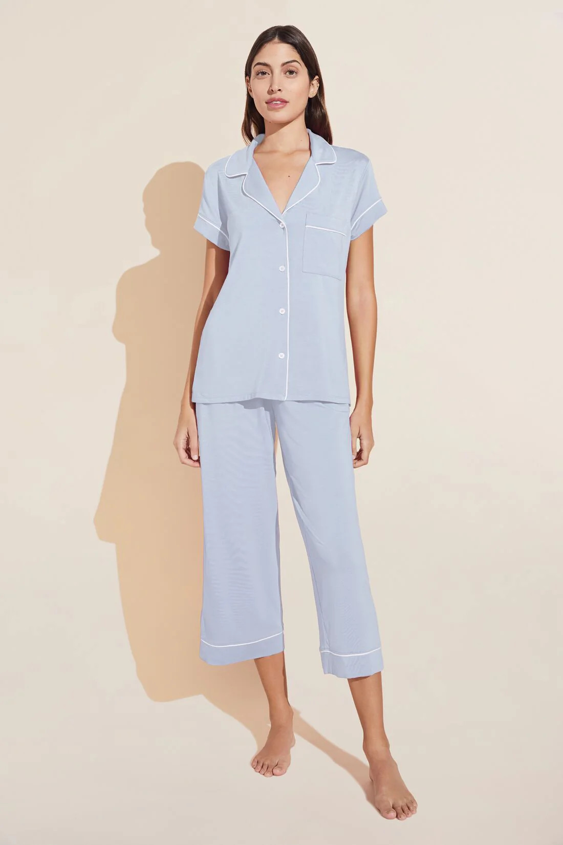 Gisele TENCEL™ Modal Short Sleeve Cropped PJ Set | Eberjey