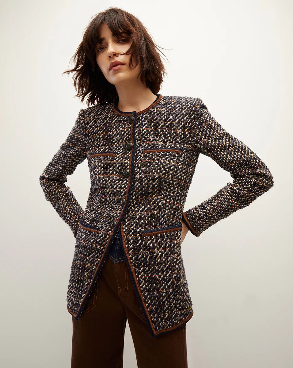Alessia Bouclé Tweed Jacket | Veronica Beard
