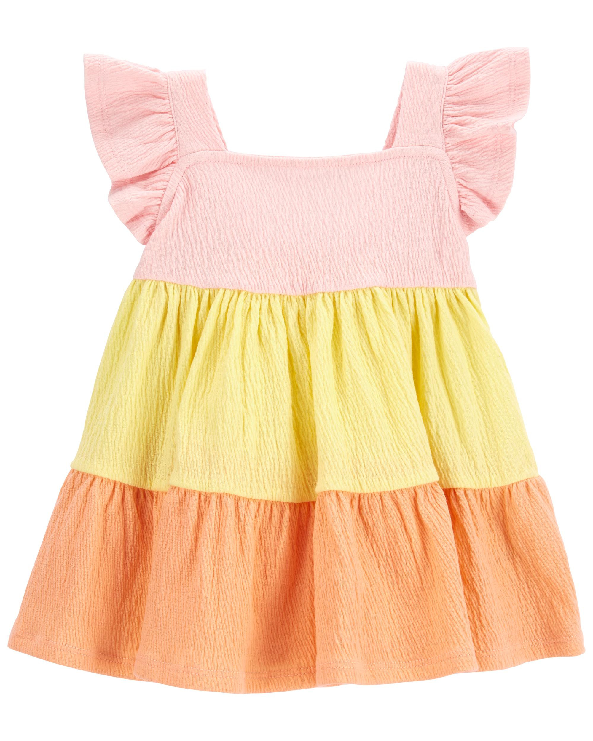 Baby Flutter Crinkle Jersey Dress | carters.com | Carter's