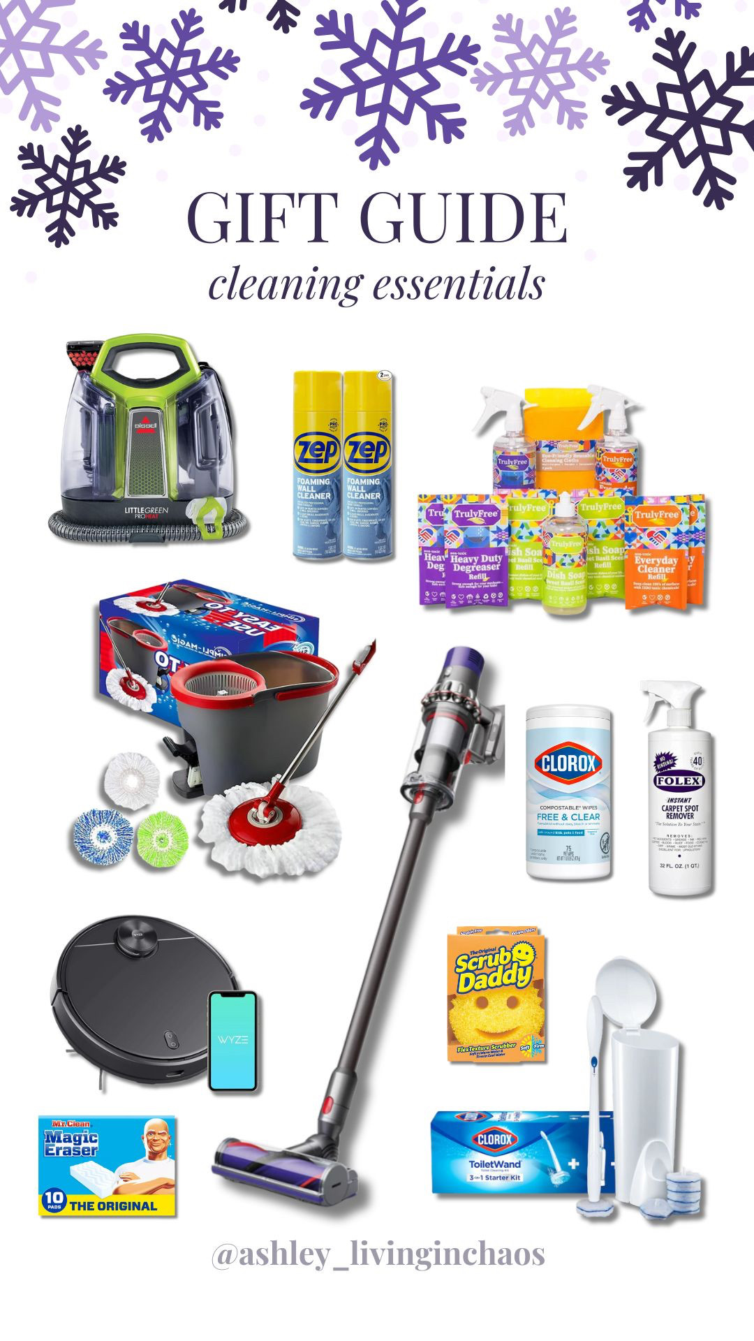 Gift ideas for those who love to clean or who are learning to be clean! Must haves for busy moms as these making cleaning a breeze!

house supplies, cleaning supplies, robot vacuum, Dyson 

 #LTKGiftGuide #LTKHoliday #LTKHome