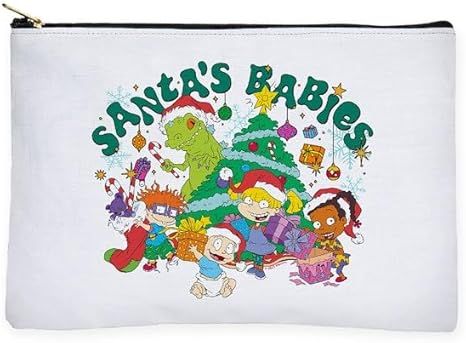 CafePress Rugrats Holiday Santa's Babies Zipper Makeup Pouch, 8.5"x6" | Amazon (US)