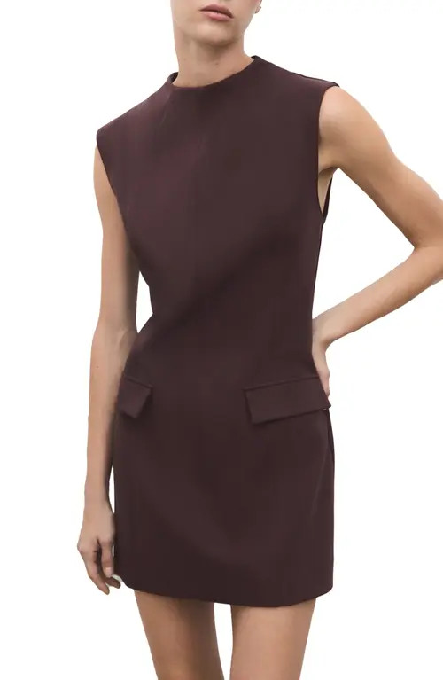MANGO Melo Sleeveless Dress in Brown at Nordstrom, Size 4 | Nordstrom