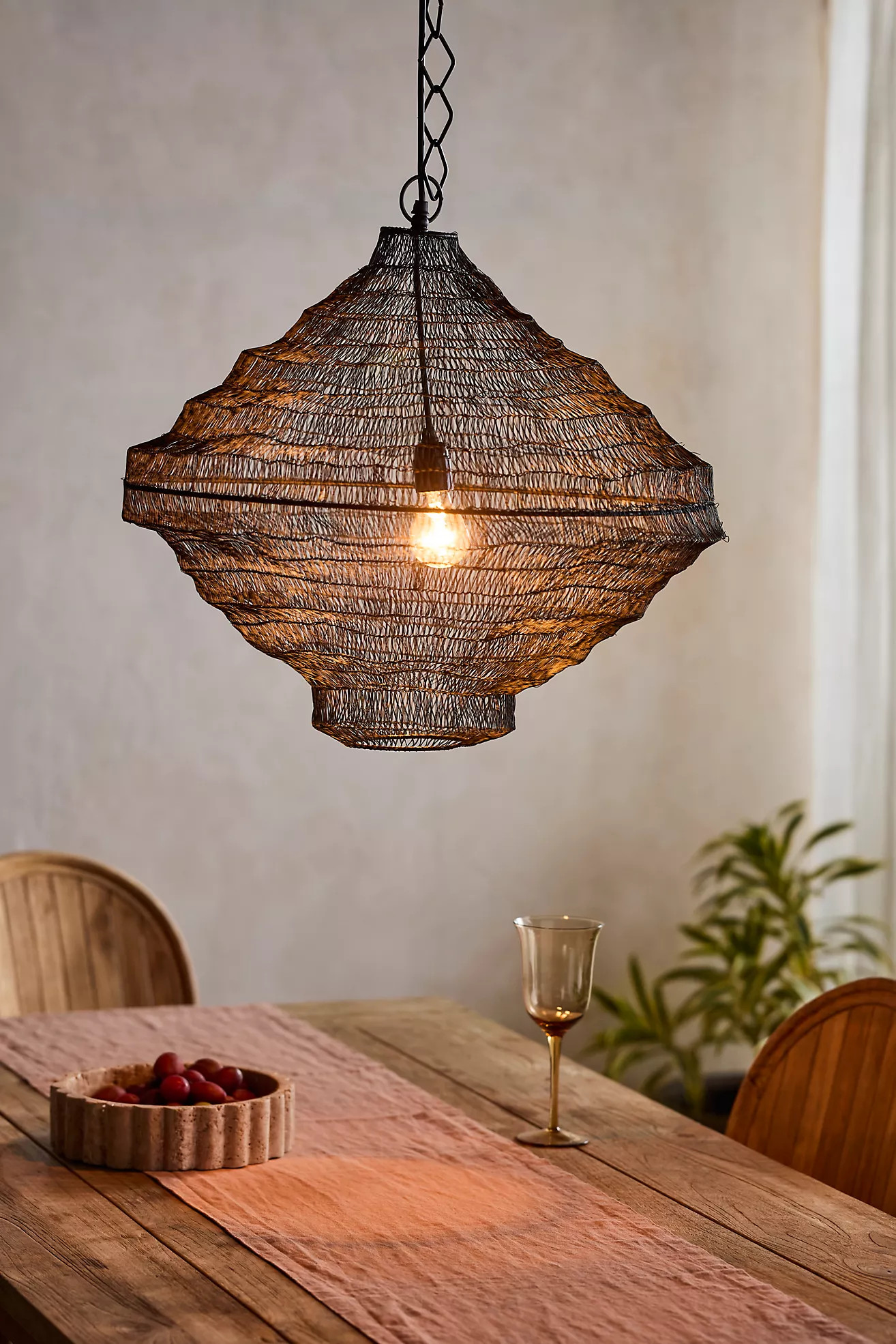 Iron Mesh Chandelier, Tiered | Anthropologie (US)