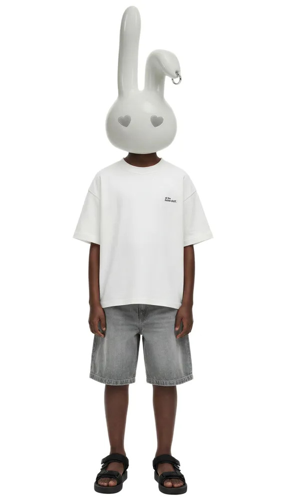 HEAVYWEIGHT EMBROIDERED TEXT T-SHIRT | Zara Canada