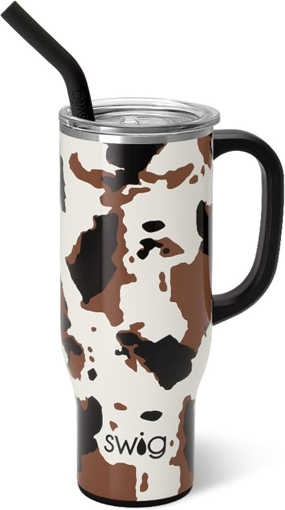 Swig Life 30oz Mega Mug, 30 oz Tumbler with Handle and Straw, Cup Holder Friendly, Dishwasher Saf... | Amazon (US)