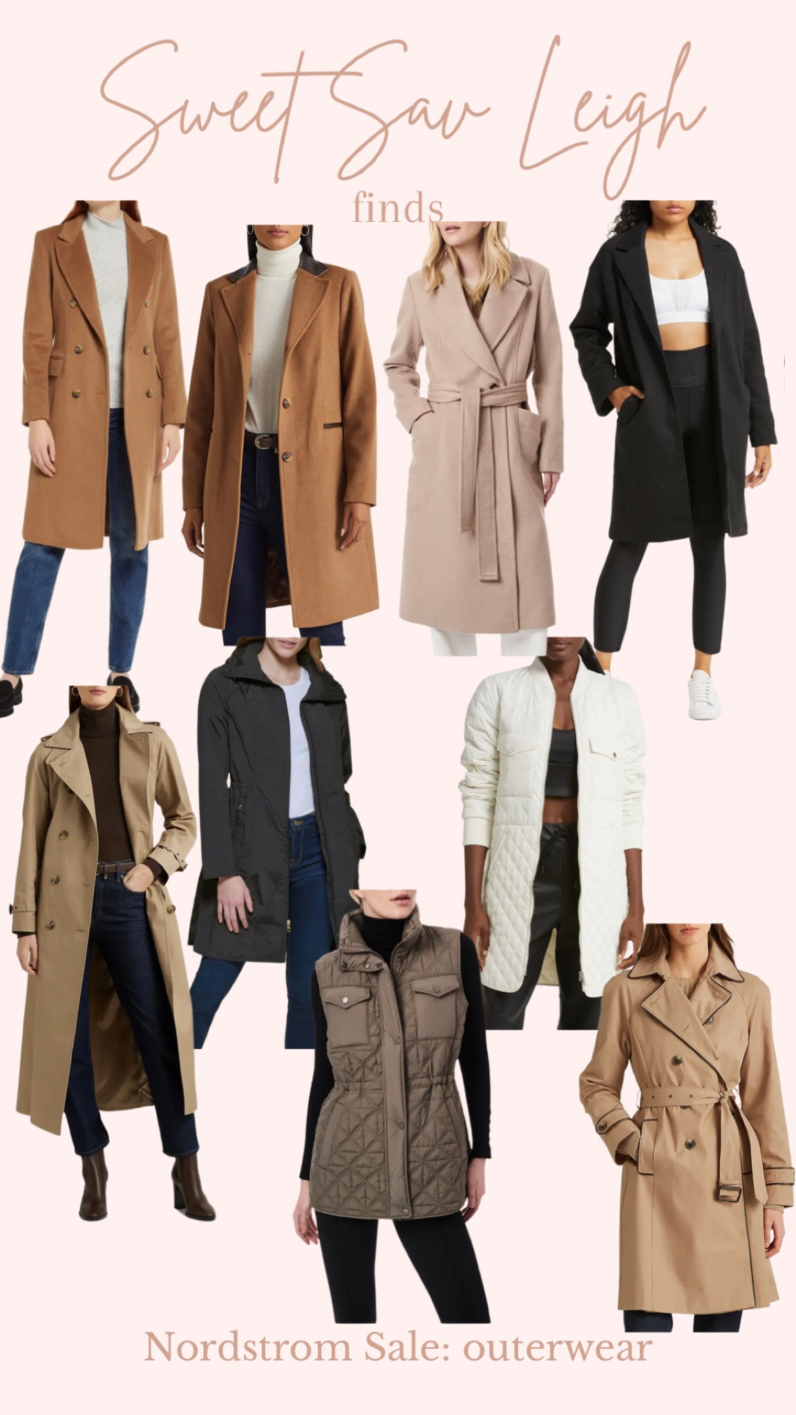 Nordstrom anniversary sale: outerwear | winter coat, topcoat, camel coat, rain coat, trench coat, vest 

#LTKxNSale #LTKFind #LTKSeasonal