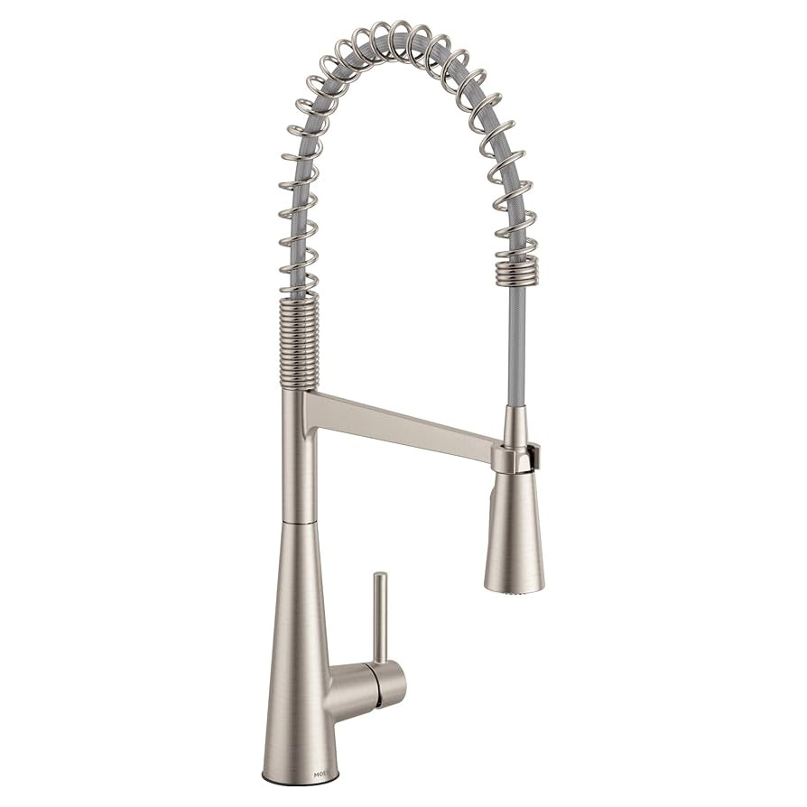 Moen Sleek Spot Resist Stainless One Handle High-Arc Pulldown Kitchen Faucet, Modern Spring Kitch... | Amazon (US)