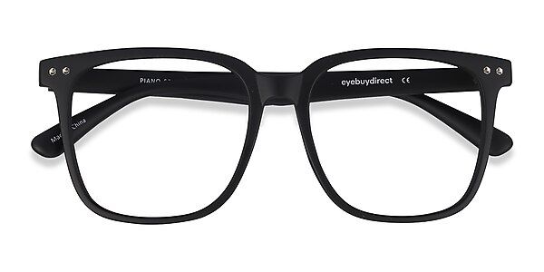 Piano Square Black Full Rim Eyeglasses | Eyebuydirect | EyeBuyDirect.com