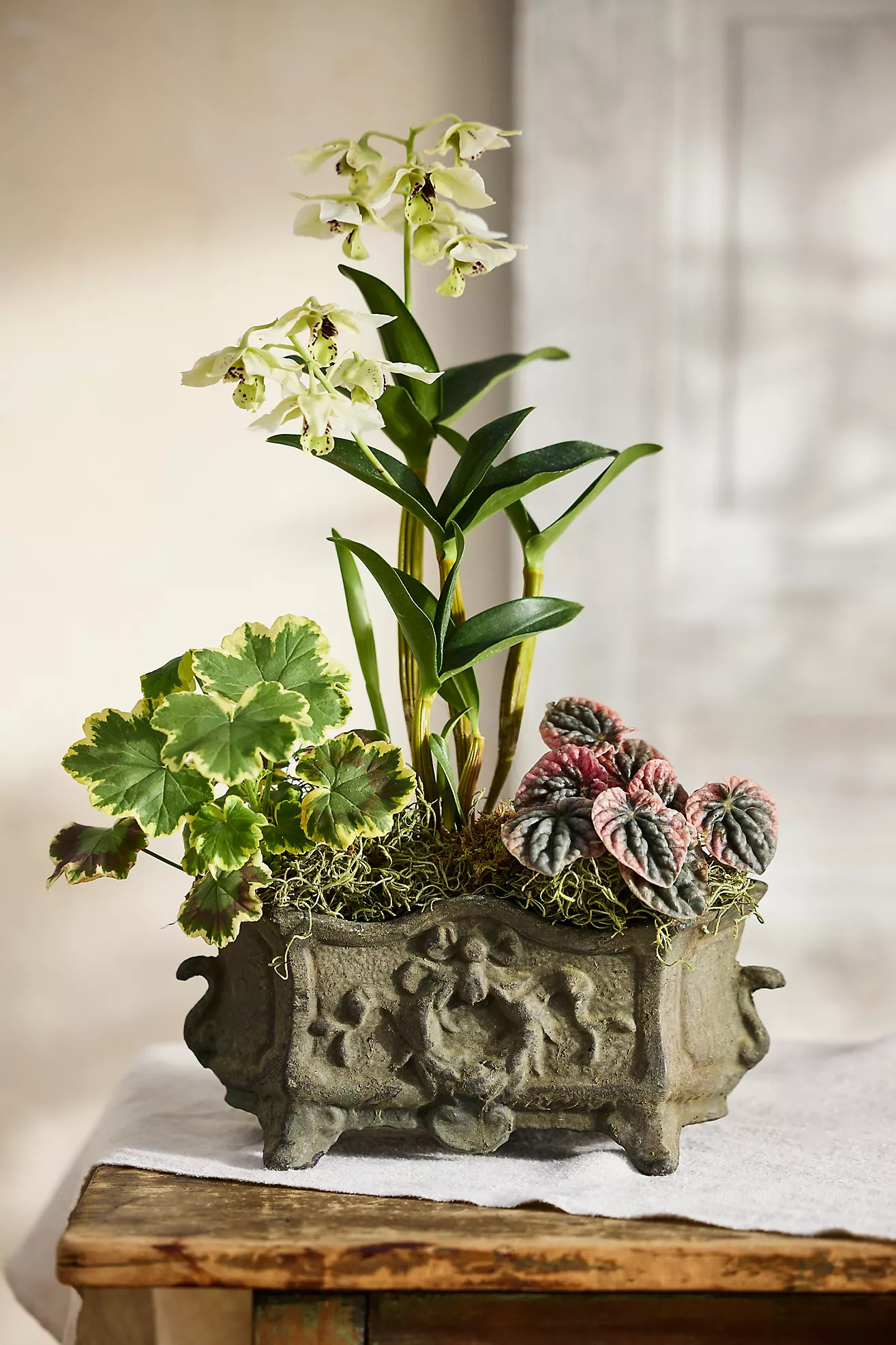 Ornate Cast Iron Trough Planter | Terrain