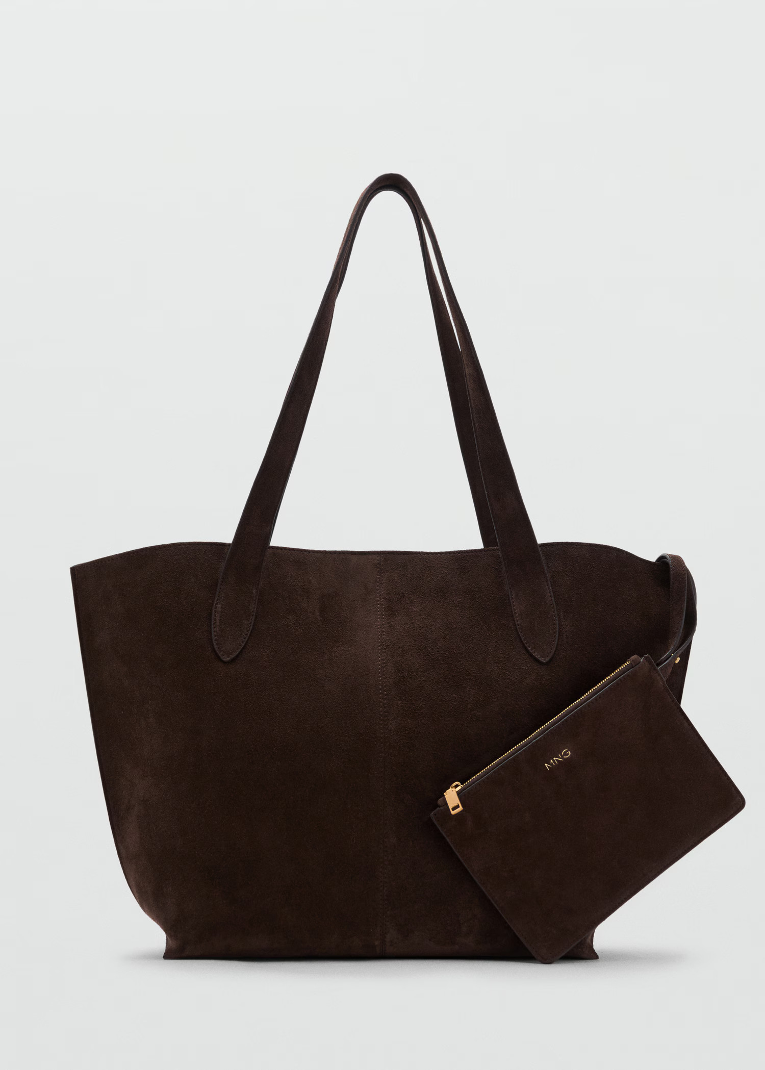 Suede shopper bag - Women | MANGO United Kingdom | MANGO (UK)
