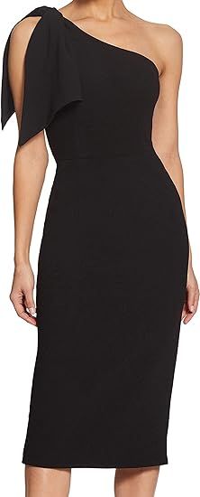 Dress the Population Women's Naomi Longsleeve Jersey Knit Twist Long Maxi Gown Dress | Amazon (US)