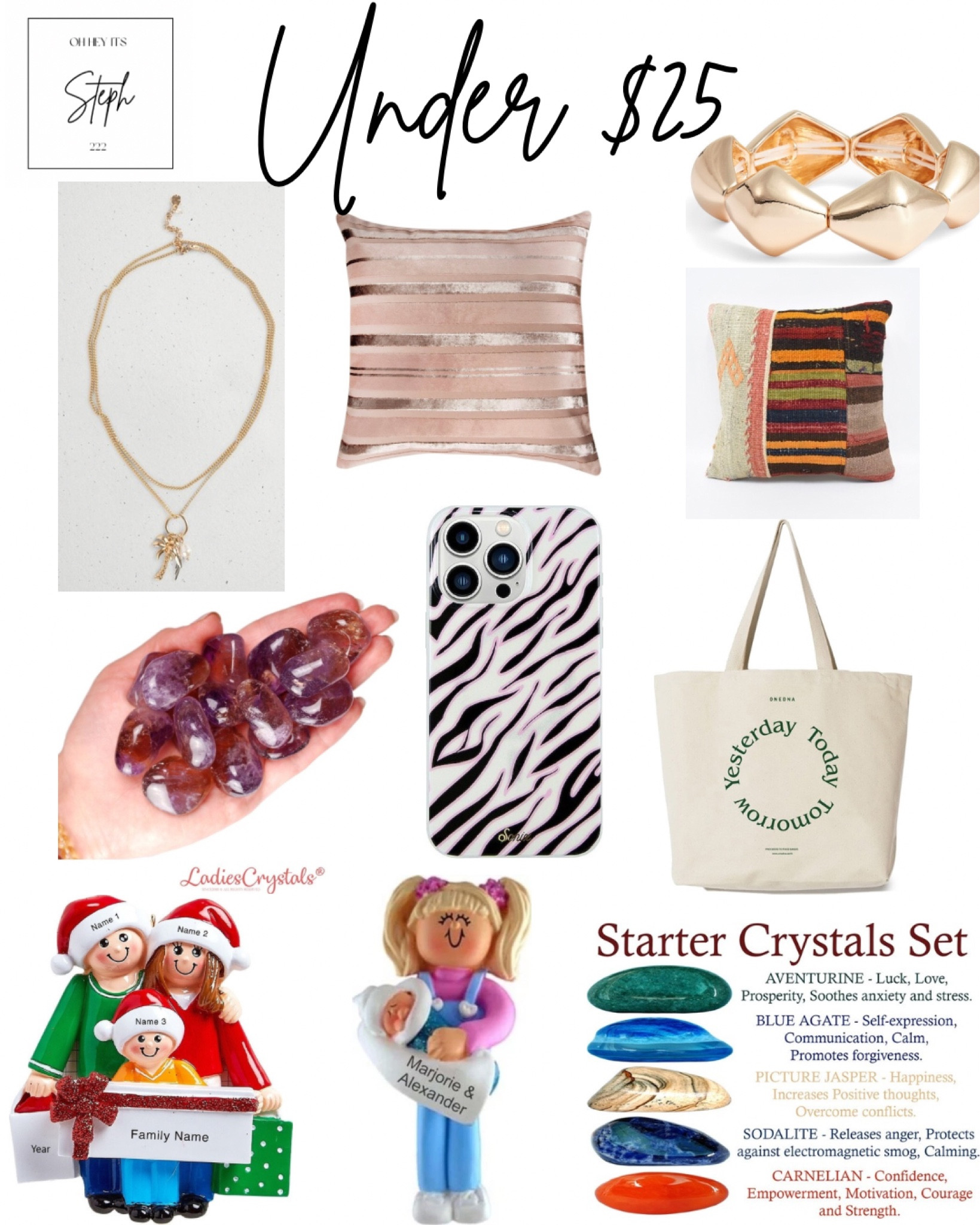 Under $25


Christmas ornaments, Etsy, crystal set, crystals, Iphone 15 Pro Max Case, revolve, canvas tote, Nordstrom, Pendant Necklace, lucky brand,velvet rose pink pillow, stretch pillow, Turkish Pillow

#LTKHome #LTKSaleAlert #LTKFindsUnder50