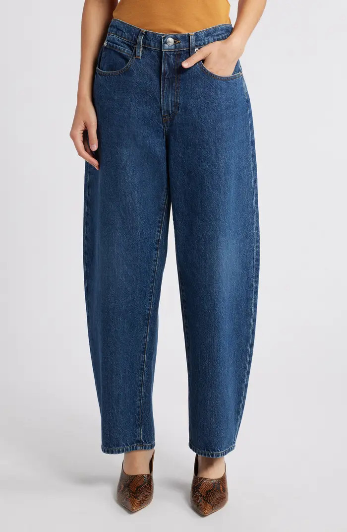 Low Slung Barrel Leg Jeans | Nordstrom