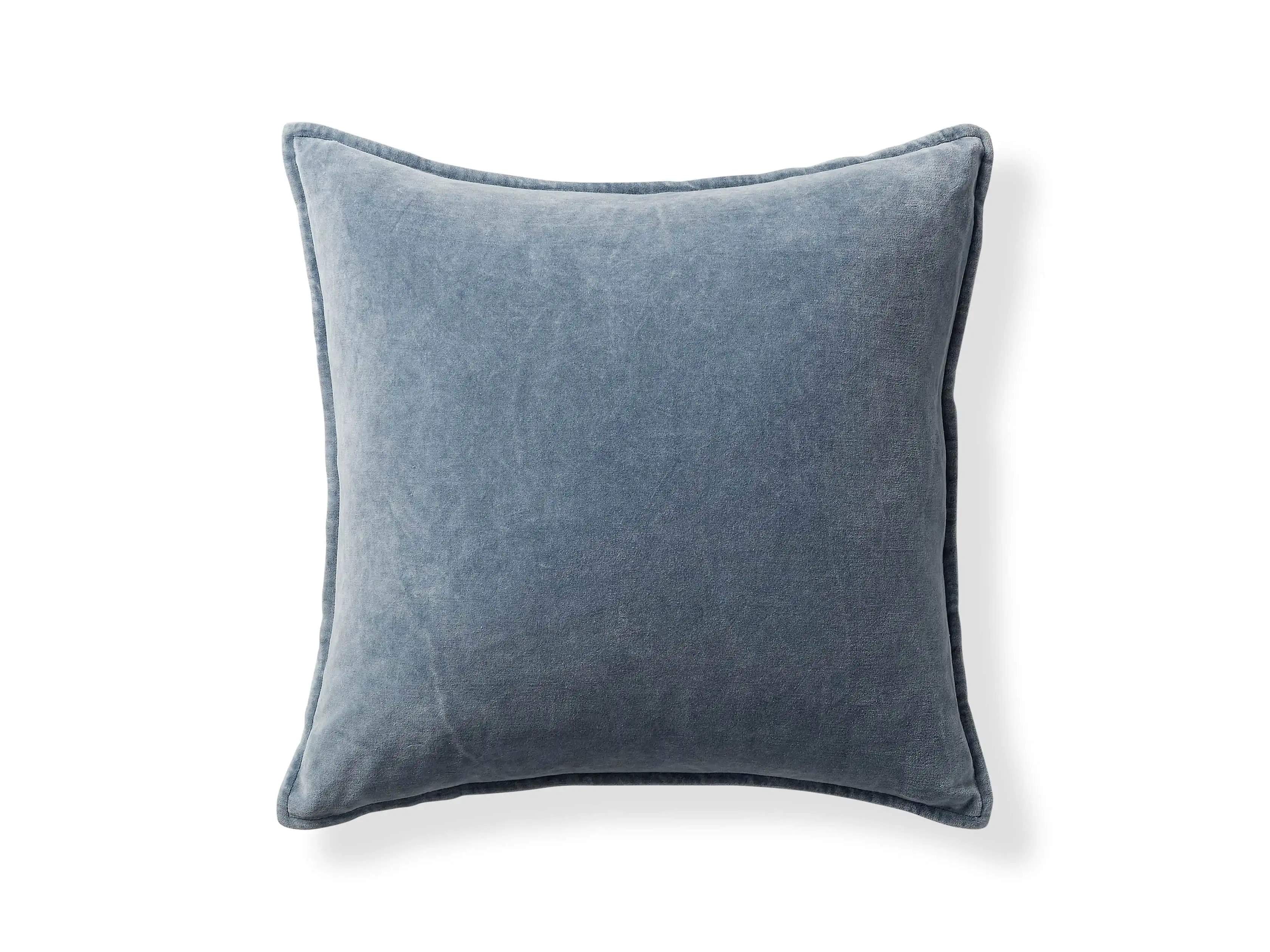 Stone Washed Velvet Square Pillow Cover | Arhaus