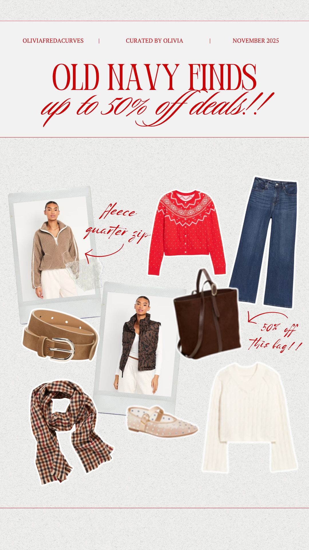 Old Navy Black Friday Sale!!!

fashion on sale, holiday fashion, black friday, black friday sale, holiday style, old navy, old navy sale, sale, sale finds, sale alert, clothing on sale, midsize, midsize fashion, size 12, size 14, Olivia Freda Curves 

 #LTKHoliday #LTKSaleAlert #LTKStyleTip