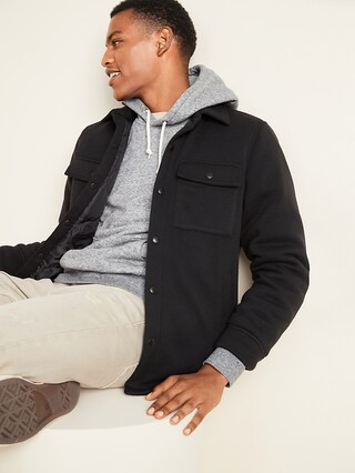 Sweater-Fleece Shirt Jacket for Men | Old Navy (CA)