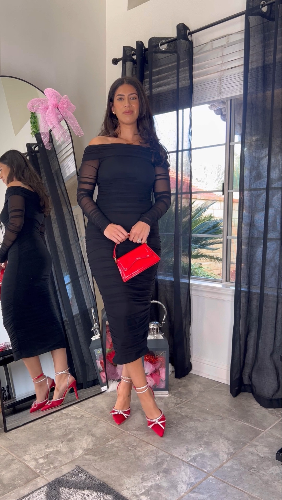 Valentine’s Day date night outfit 
Valentine’s Day dress 
Wearing size small

#LTKSeasonal #LTKfindsunder50 #LTKstyletip