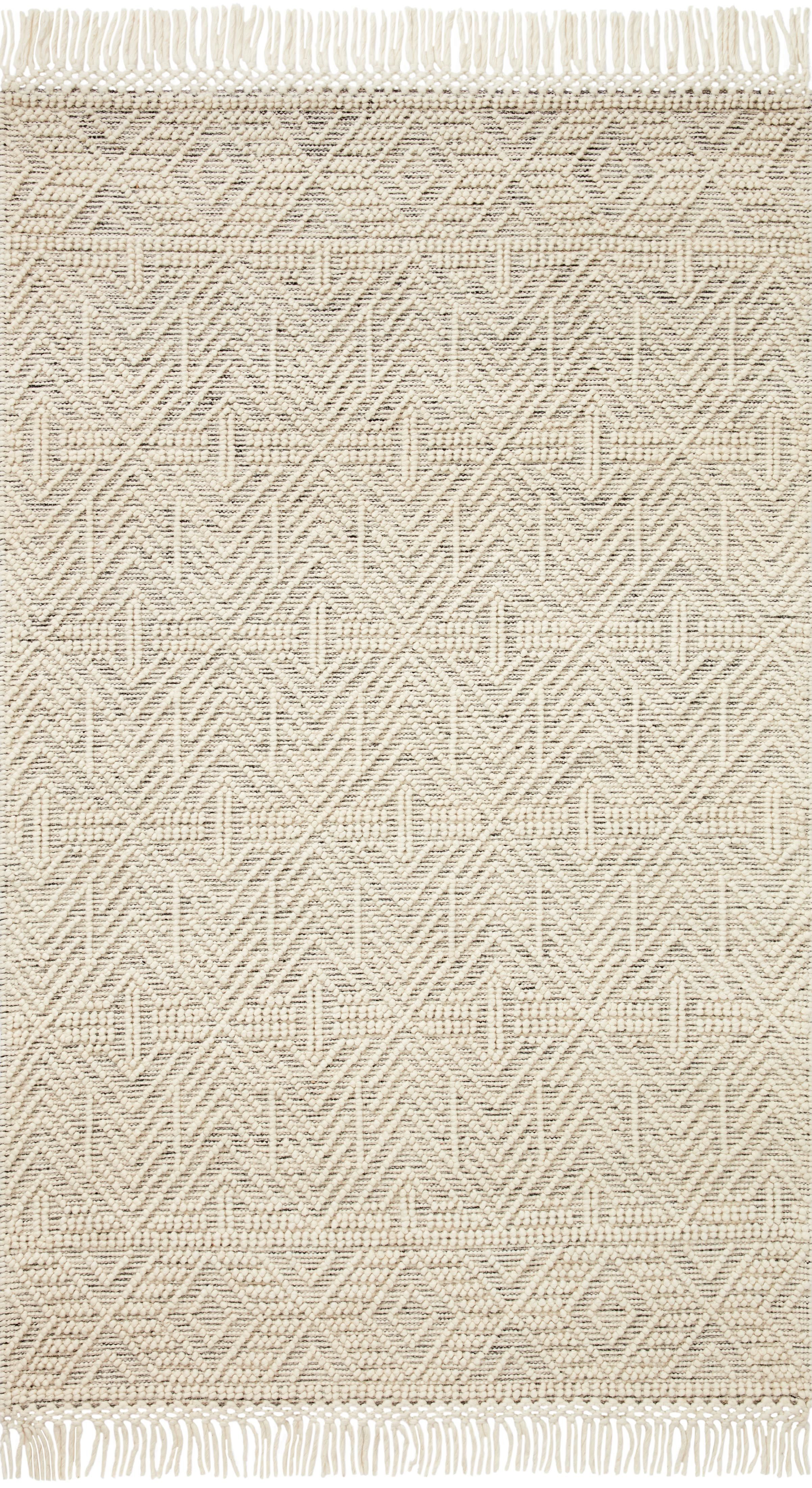 Loloi II Noelle Ivory / Black Geometric Area Rug 5'-0" x 8'-0" | Walmart (US)