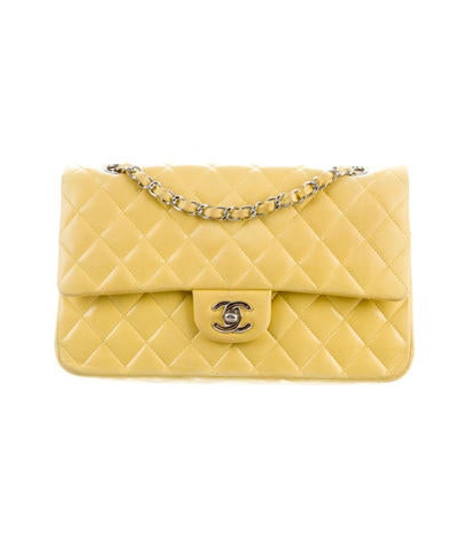 Chanel Classic Medium Double Flap Bag Yellow Chanel Classic Medium Double Flap Bag | The RealReal