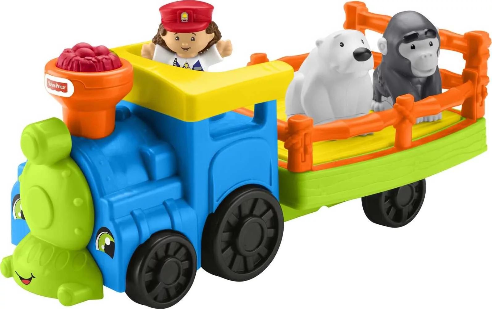 Fisher-Price Little People Zoo Train Toy with Music and Sounds, 3 Figures, Toddler Toy - Walmart.... | Walmart (US)