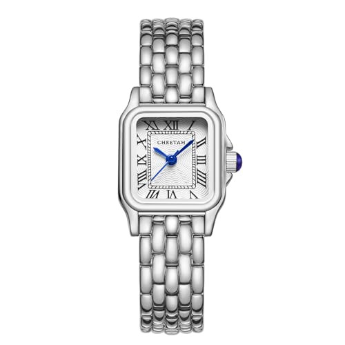 Gold Watches for Women with Small Vintage Bracelet, Rectangular Case Roman Dial | Amazon (US)
