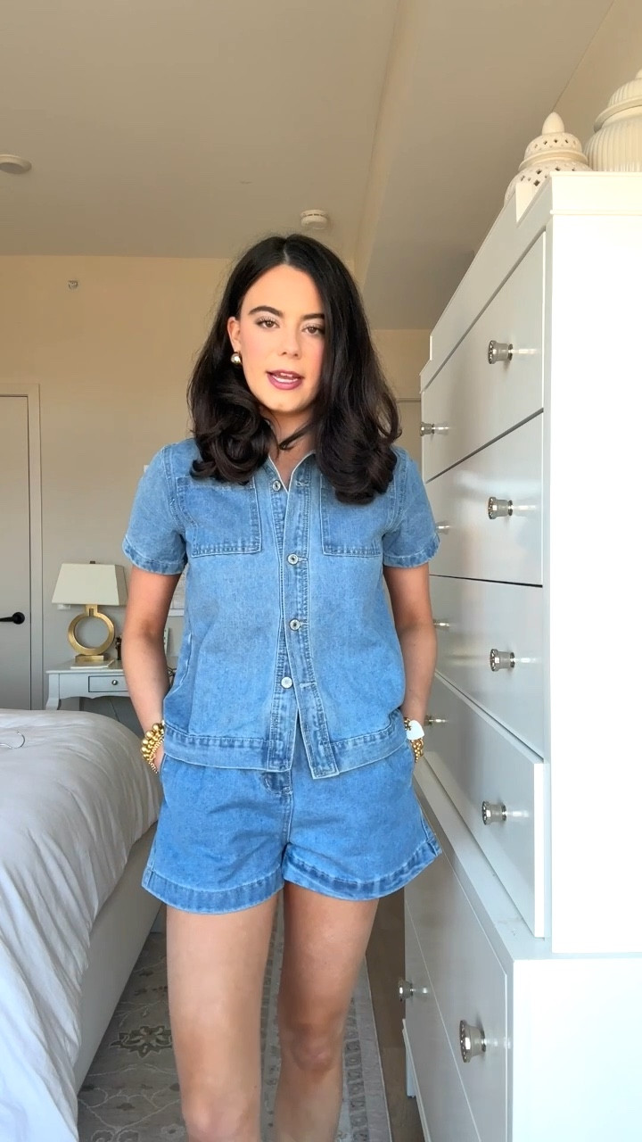 Denim set from Amazon! Perfect for spring and summer! A great packable item or if you need a western themed look! 