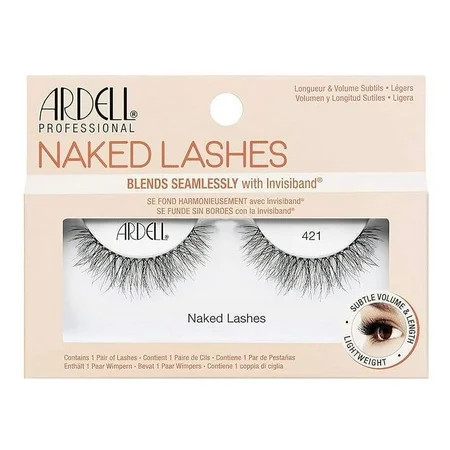 Ardell False Lashes Naked Lashes 421 with Invisiband 4 pairs | Walmart (US)