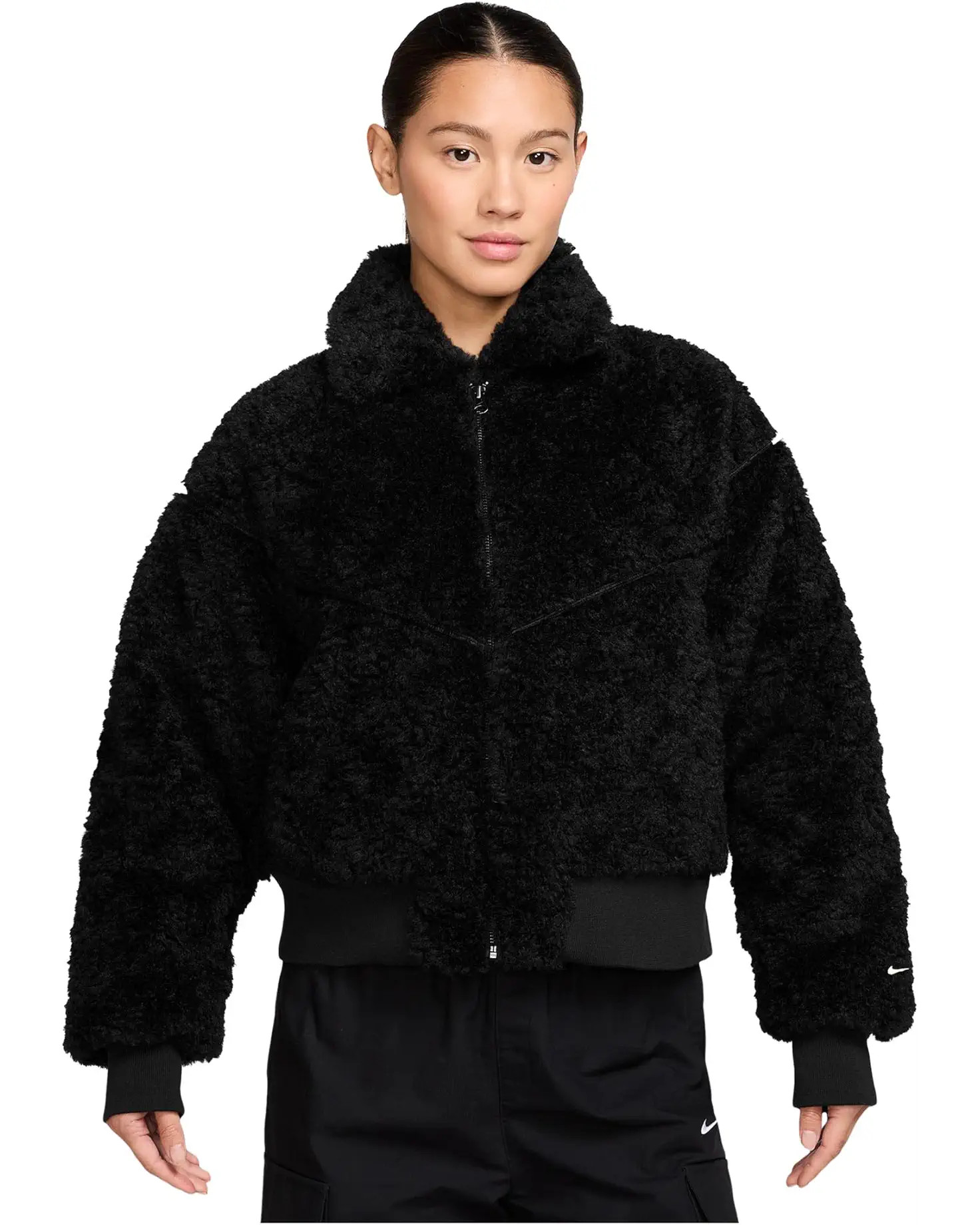 Sportswear Essential Fur Bomber Jacket | Zappos